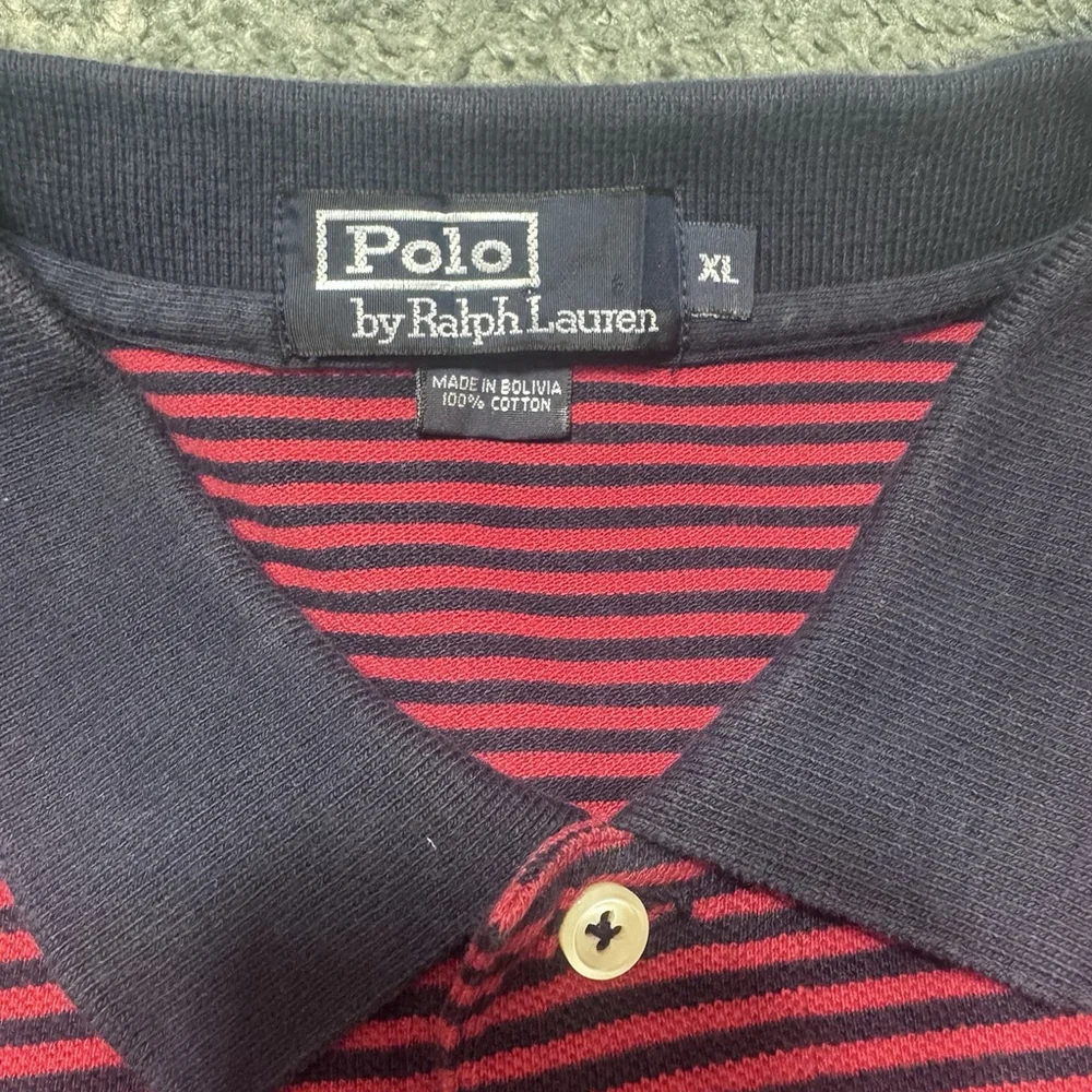 Polo Ralph Lauren Red Striped Polo Shirt Men’s XL Classic Fit